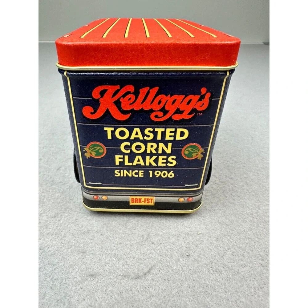 Kelloggs Toasted Corn Flakes Cereal Tin Truck Excellent Condition 1997‎ NEW